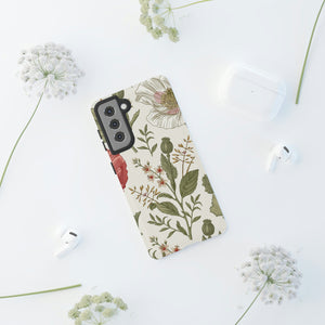 Poppy Vintage Flower Samsung Case (Protective) Phone Case