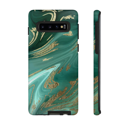 Green Marble Android Case (Protective) Samsung Galaxy S10 Matte Phone Case