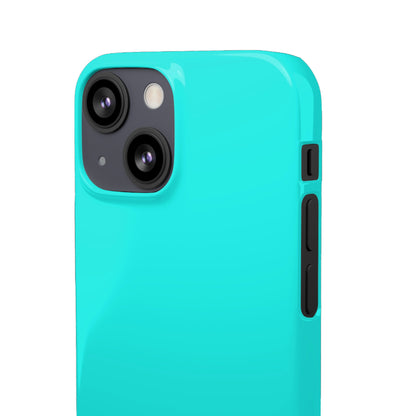 Flourescent Blue iPhone Case (Slim) Phone Case