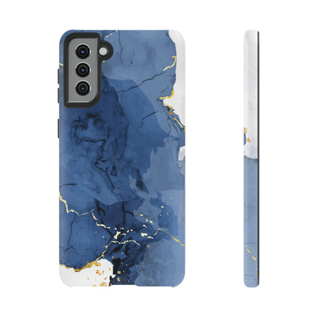 Classic Blue Watercolor Android Case (Protective) Samsung Galaxy S21 Plus Matte Phone Case