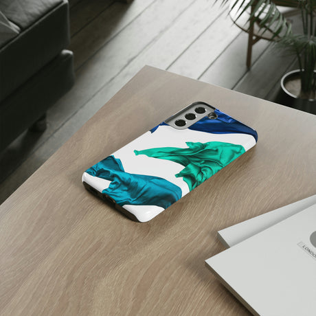 Blue Velvet Fabric Android Case (Protective) Phone Case