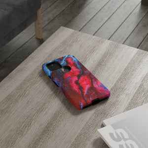 Neon Red Ink Art Android Case (Protective) Phone Case