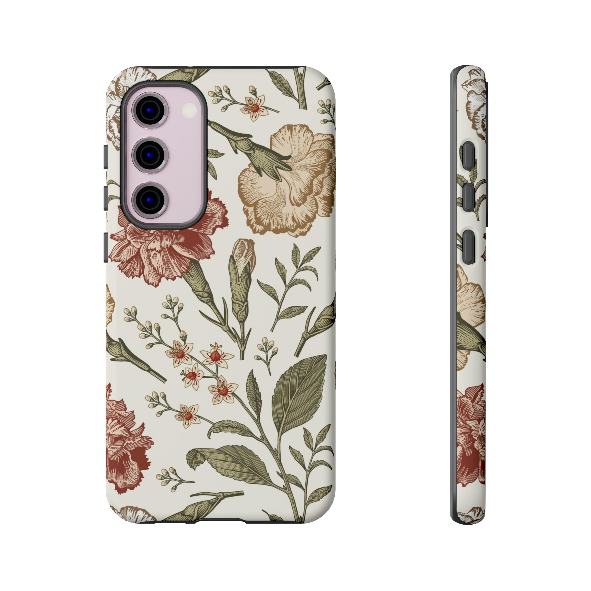 Carnation Vintage Flower Samsung Case (Protective) Samsung Galaxy S23 Plus Matte Phone Case