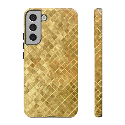 Golden Mosaic Android Case (Protective) Samsung Galaxy S22 Plus Matte Phone Case