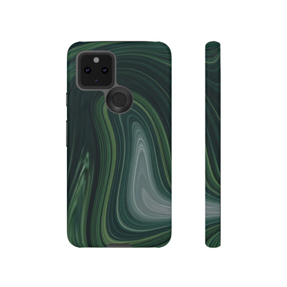 Green Marble Android Case (Protective) Google Pixel 5 5G Matte Phone Case