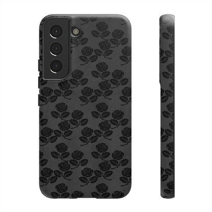 Surrunge Gothic Flower Samsung Case (Protective) Samsung Galaxy S22 Matte Phone Case