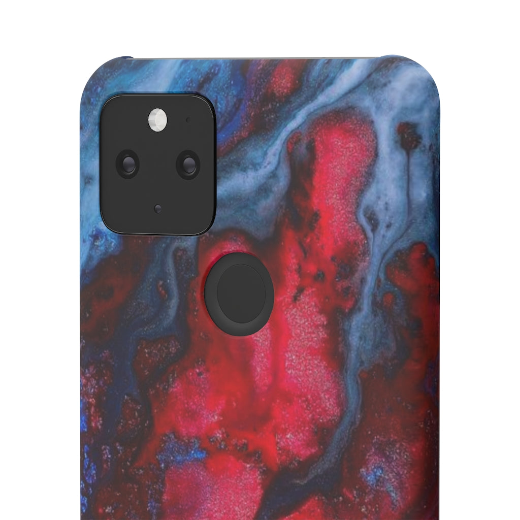 Neon Red Ink Art Android Case (Slim) Phone Case