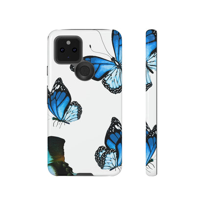 Blue Butterflies Android Case (Protective) Google Pixel 5 5G Glossy Phone Case