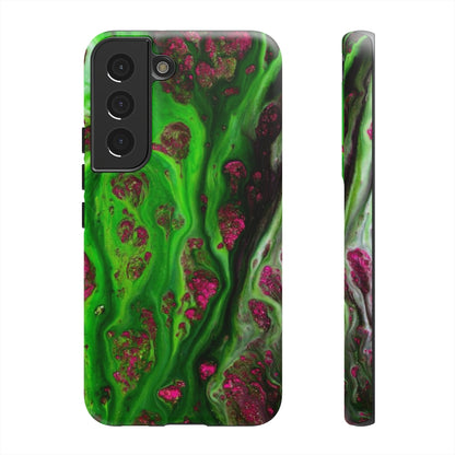 Toxic Green Ink Art Android Case (Protective) Samsung Galaxy S22 Matte Phone Case