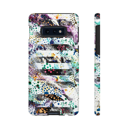 Abstract Green Purple Android Case (Protective) Samsung Galaxy S10E Glossy Phone Case