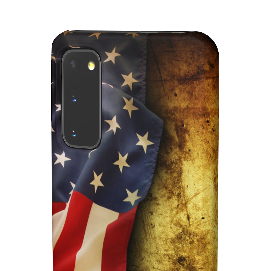 Close up of American flag Samsung/iPhone (Slim) Samsung Galaxy S20 Glossy Phone Case