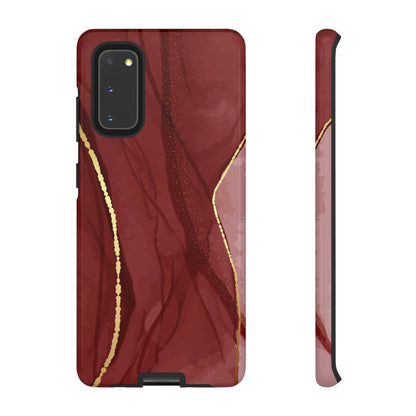 Dark Red Android Case (Protective) Samsung Galaxy S20 Glossy Phone Case