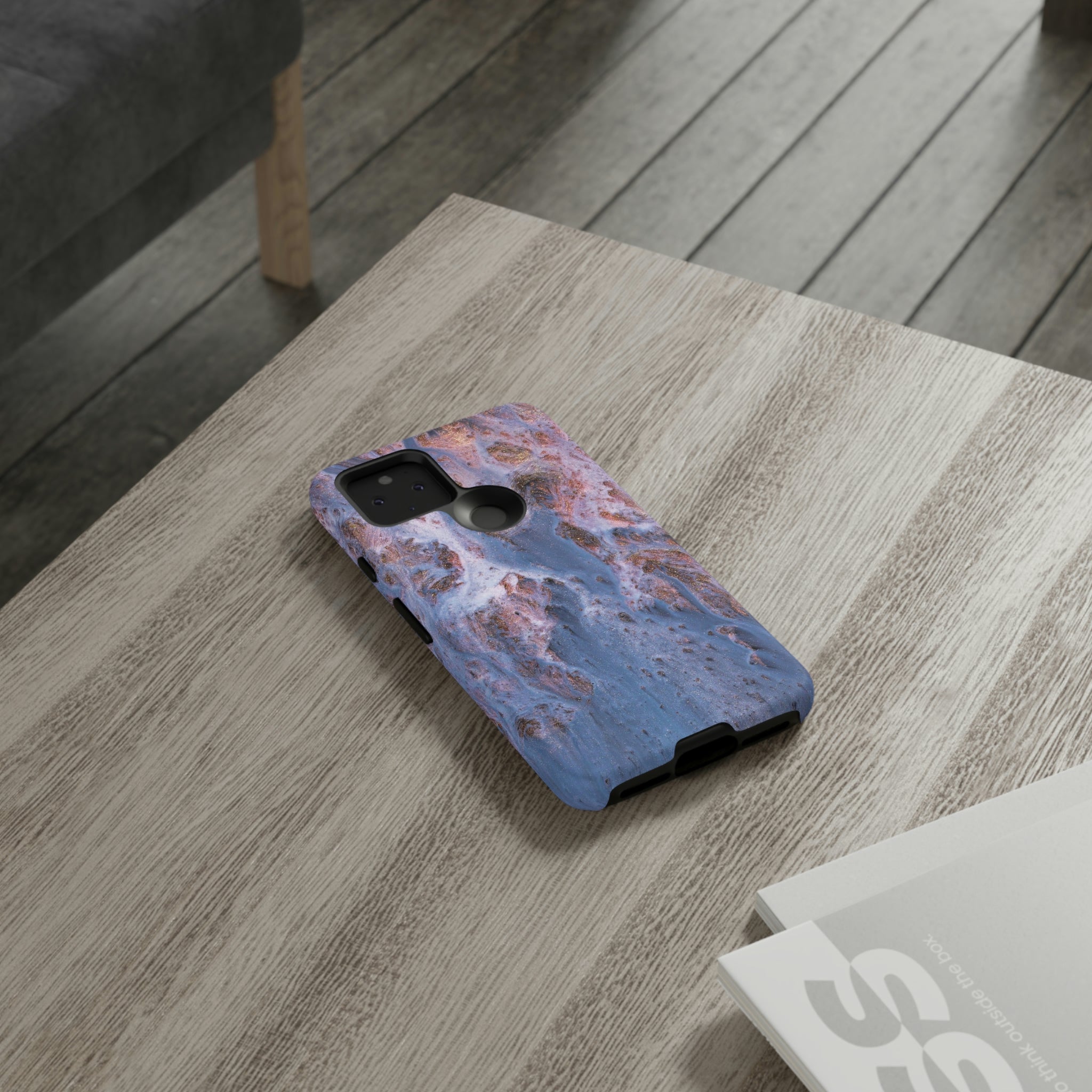 Blue Ice Ink Art Android Case (Protective) Phone Case