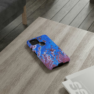 Bright Blue Ink Art Android Case (Protective) Phone Case