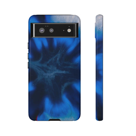 Blue Star Marble Ink Art Android Case (Protective) Google Pixel 6 Glossy Phone Case