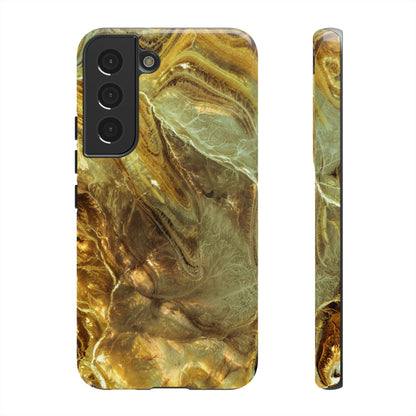 Nacre Marble Android Case (Protective) Samsung Galaxy S22 Glossy Phone Case