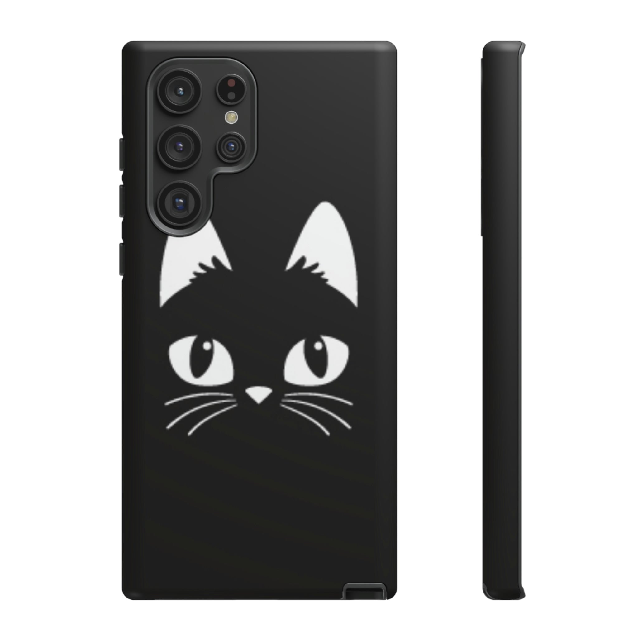 Cartoon Cat Icon Android Case (Protective) Samsung Galaxy S22 Ultra Matte Phone Case