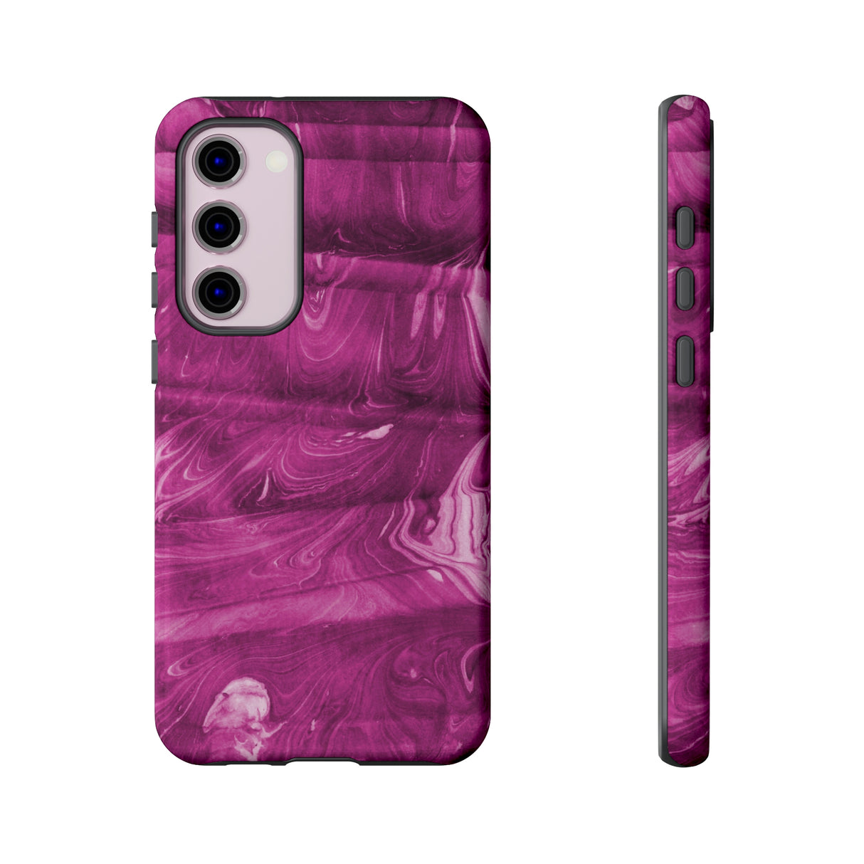 Ebru Purple Android Case (Protective) Samsung Galaxy S23 Plus Glossy Phone Case