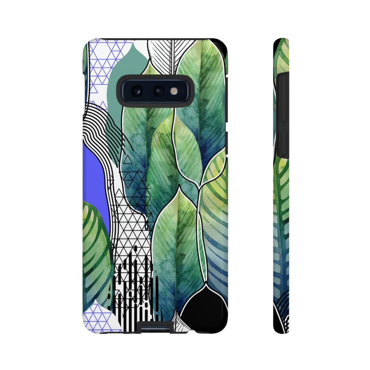 Green Leafs Android Case (Protective) Samsung Galaxy S10E Glossy Phone Case