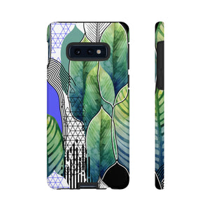 Green Leafs Android Case (Protective) Samsung Galaxy S10E Glossy Phone Case