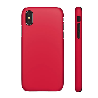 Crimson Red iPhone Case (Slim) iPhone X Matte Phone Case