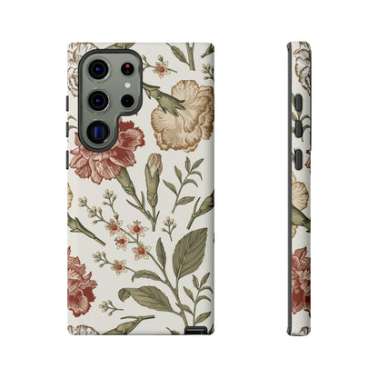 Carnation Vintage Flower Samsung Case (Protective) Samsung Galaxy S23 Ultra Matte Phone Case