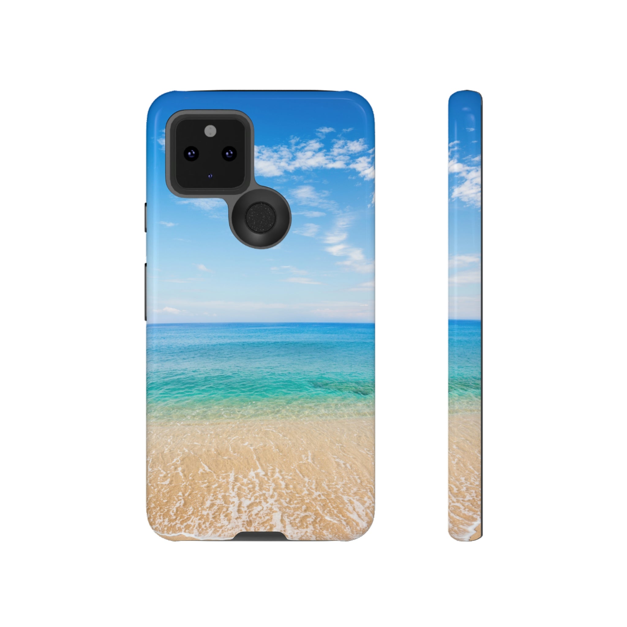 Tropical Beach Android Case (Protective) Google Pixel 5 5G Glossy Phone Case