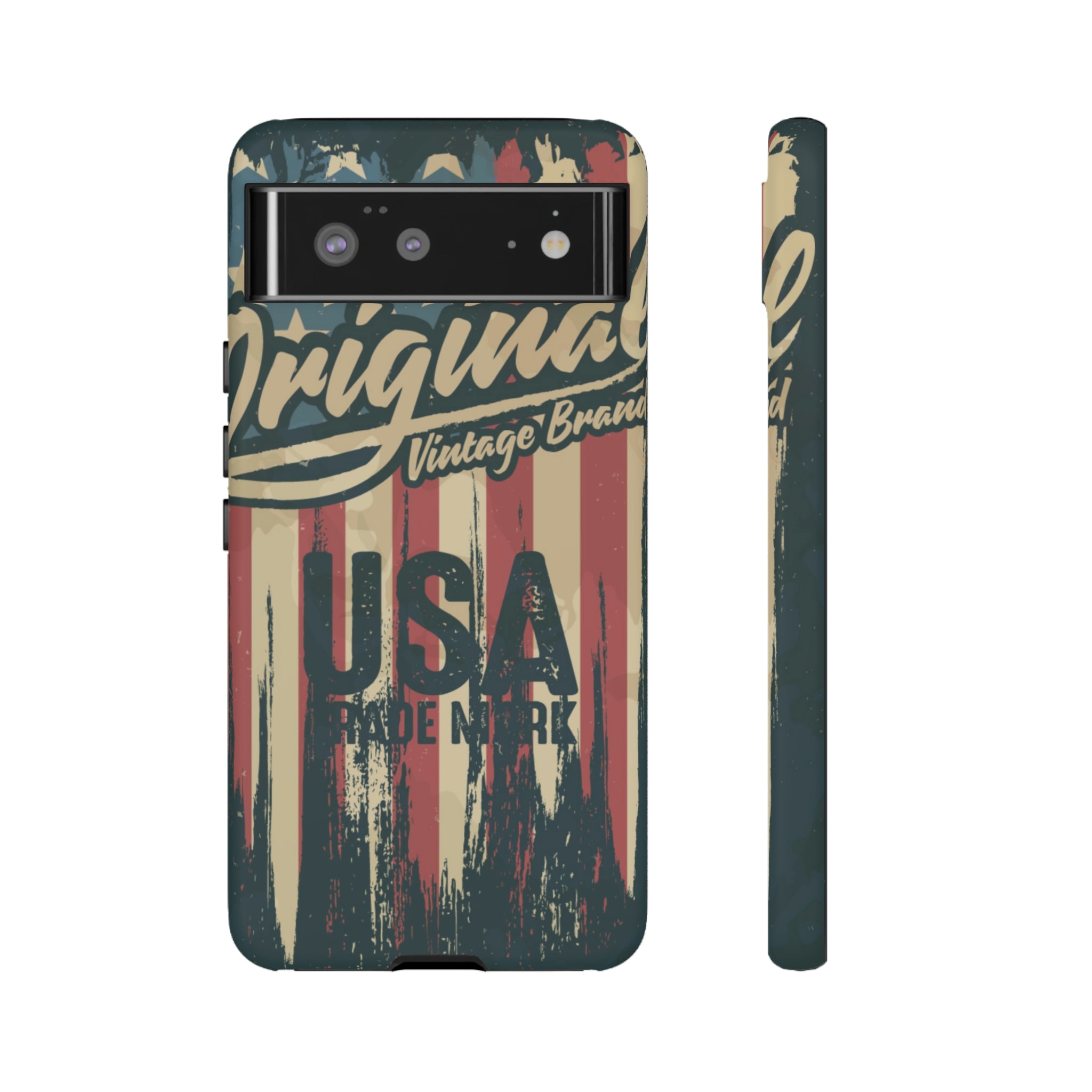 American Vintage Flag Android Case (Protective) Google Pixel 6 Matte Phone Case