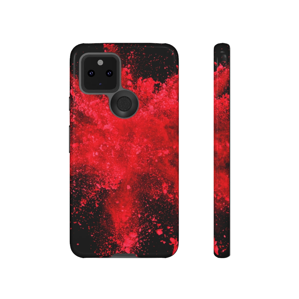 Red Explosion Andriod Case (Protective) Google Pixel 5 Glossy Phone Case