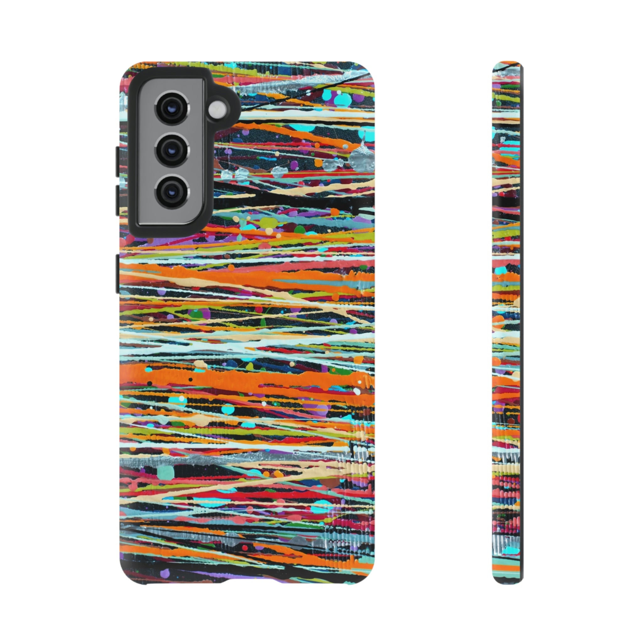 Stripe Art Android Case (Protective) Samsung Galaxy S21 Matte Phone Case