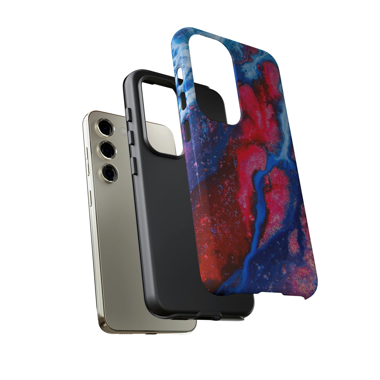 Red n Blue Ink Art Android Case (Protective) Phone Case