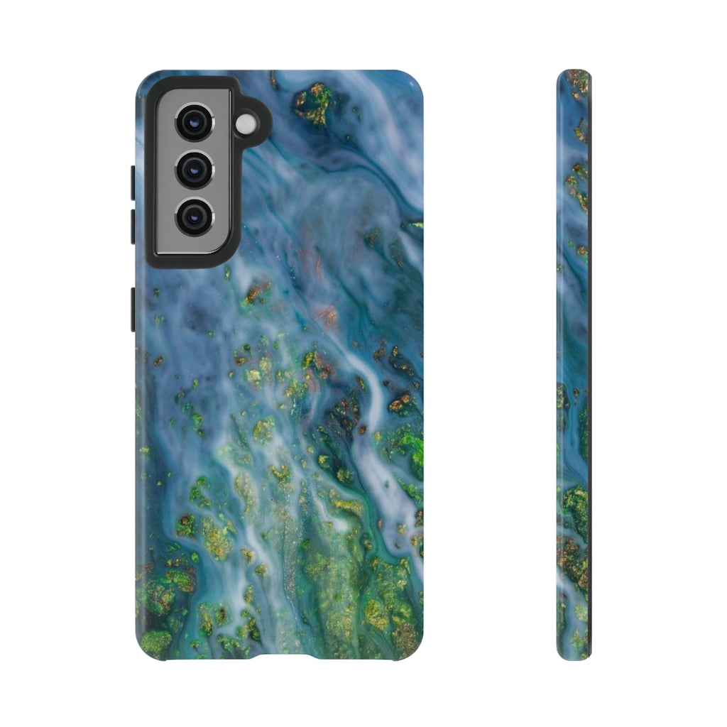 Forest Mist Ink Art Android Case (Protective) Samsung Galaxy S21 Glossy Phone Case