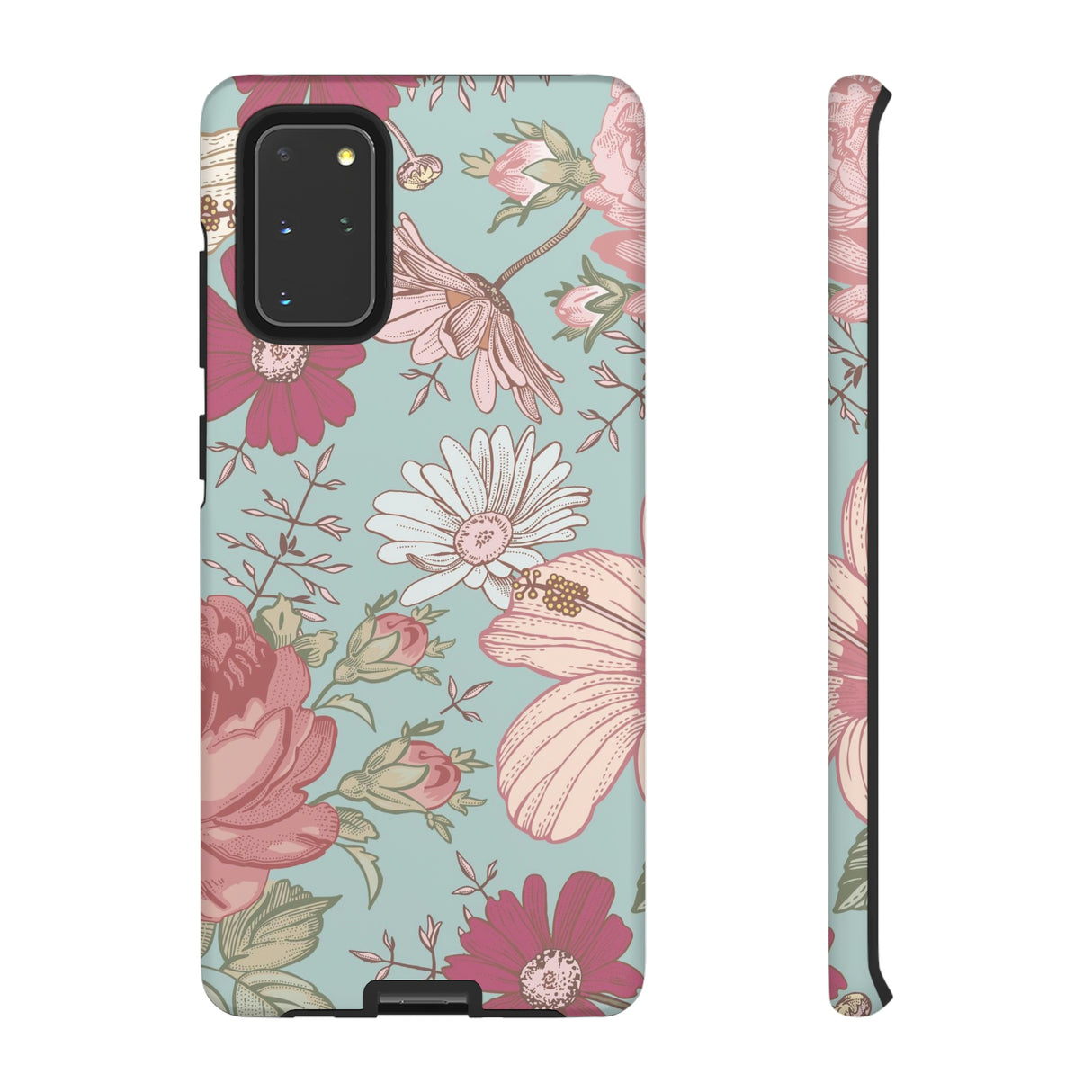 Hibiscus Vintage Flower Samsung Case (Protective) Samsung Galaxy S20+ Matte Phone Case