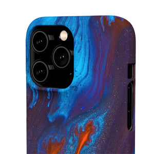 Orange Flame Ink Art iPhone Case (Slim) Phone Case