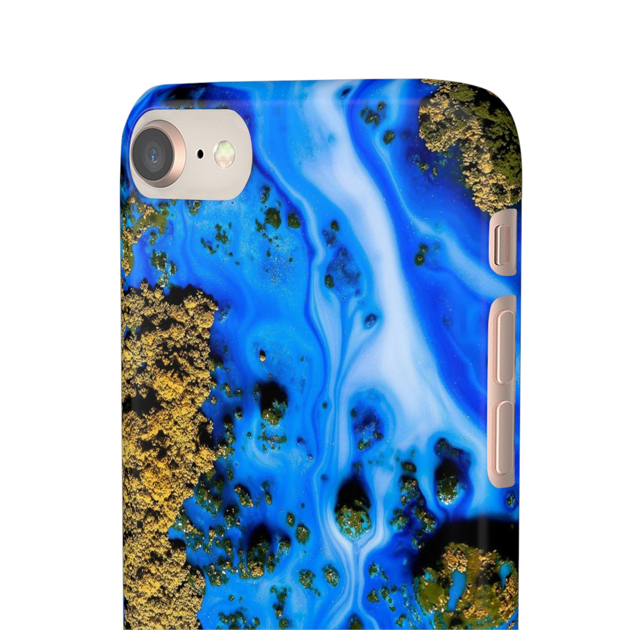 Blue River Ink Art iPhone Case (Slim) Phone Case