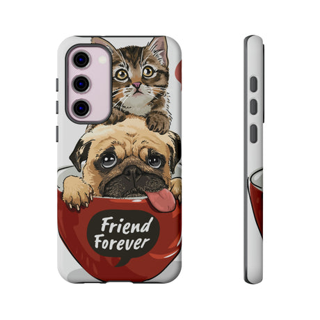 Pug n Kitten Android Case (Protective) Samsung Galaxy S23 Plus Matte Phone Case