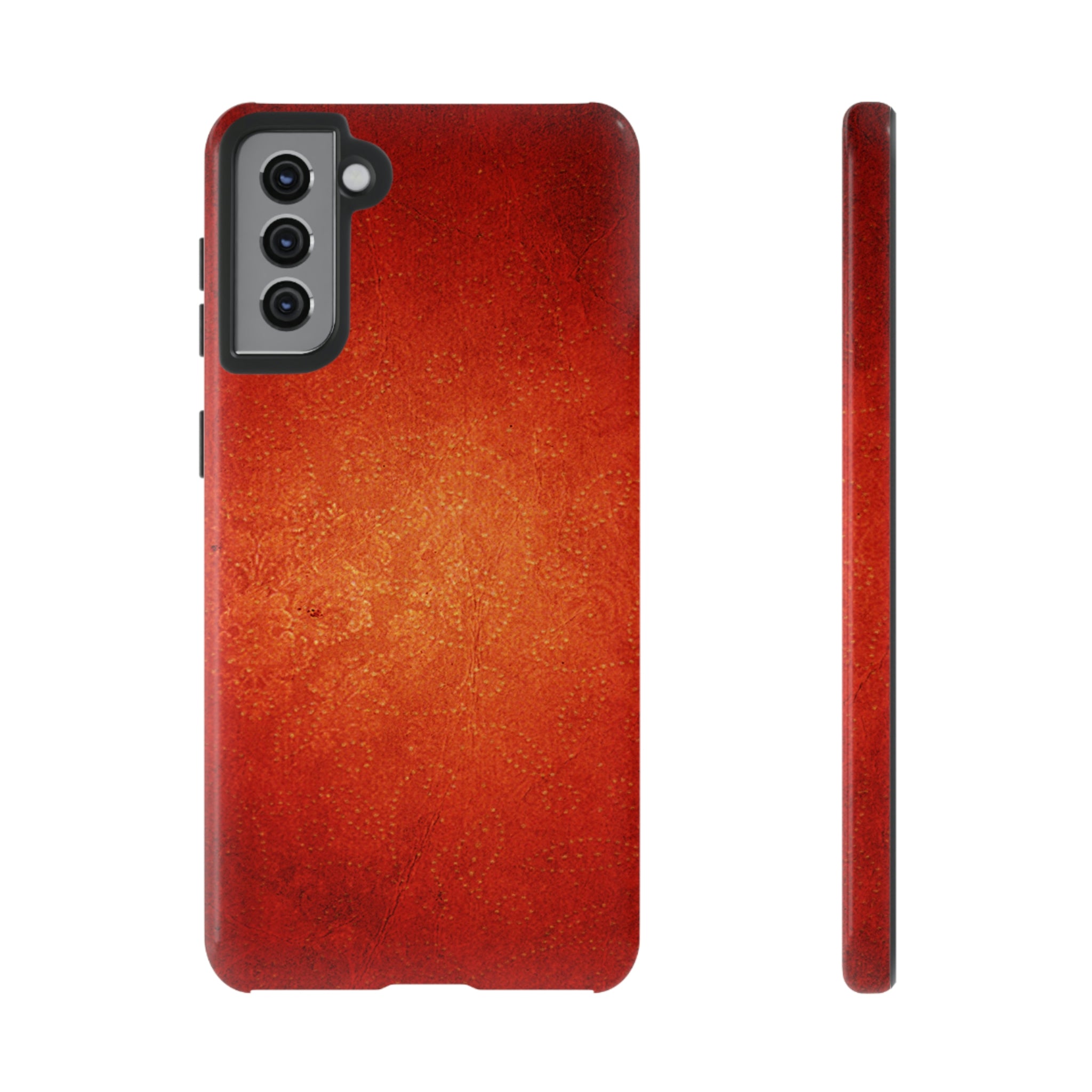 Red Grunge Android Case (Protective) Samsung Galaxy S21 Plus Glossy Phone Case