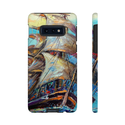 Sailboat Painting Android Case (Protective) Samsung Galaxy S10E Glossy Phone Case