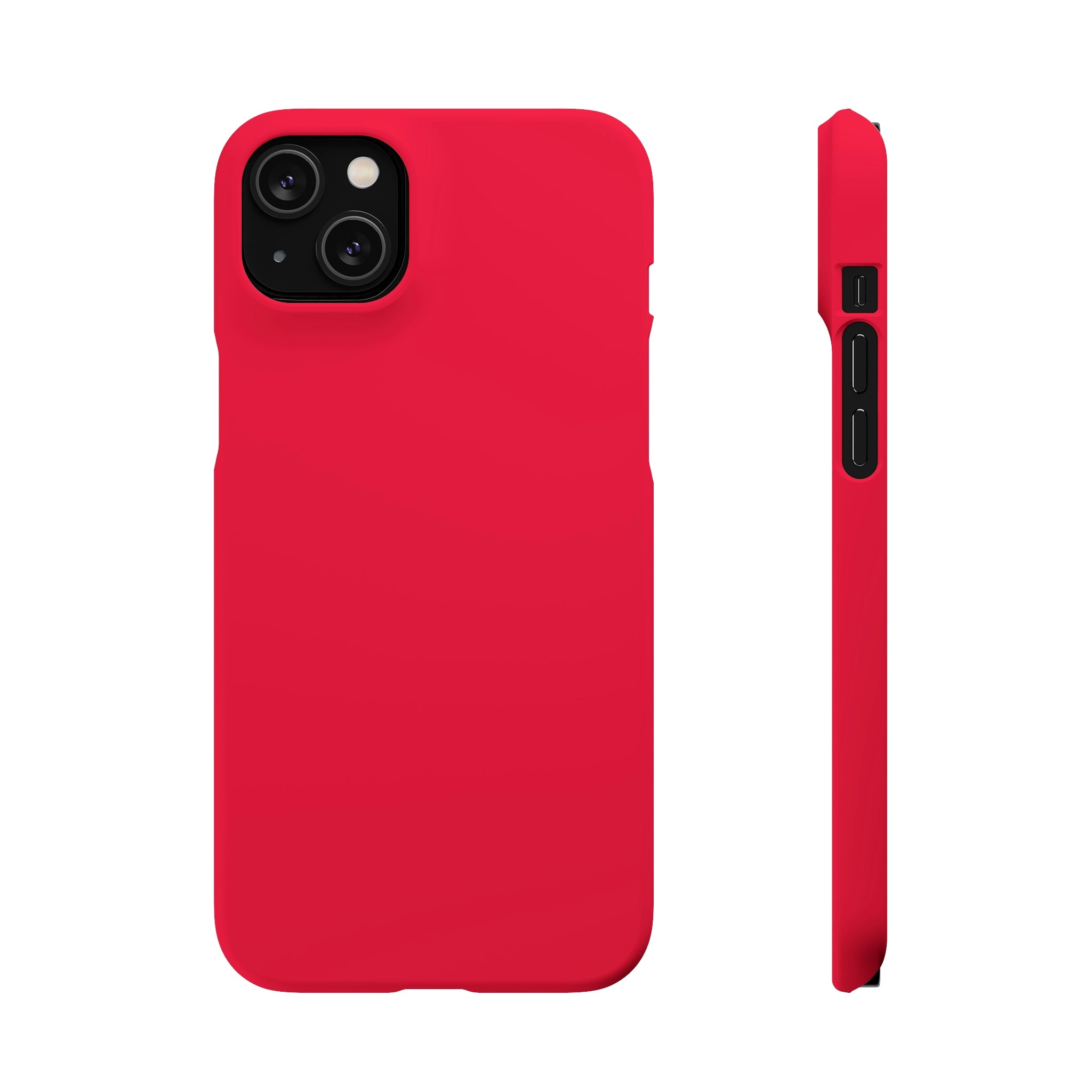 Crimson Red iPhone Case (Slim) iPhone 14 Plus Matte Phone Case