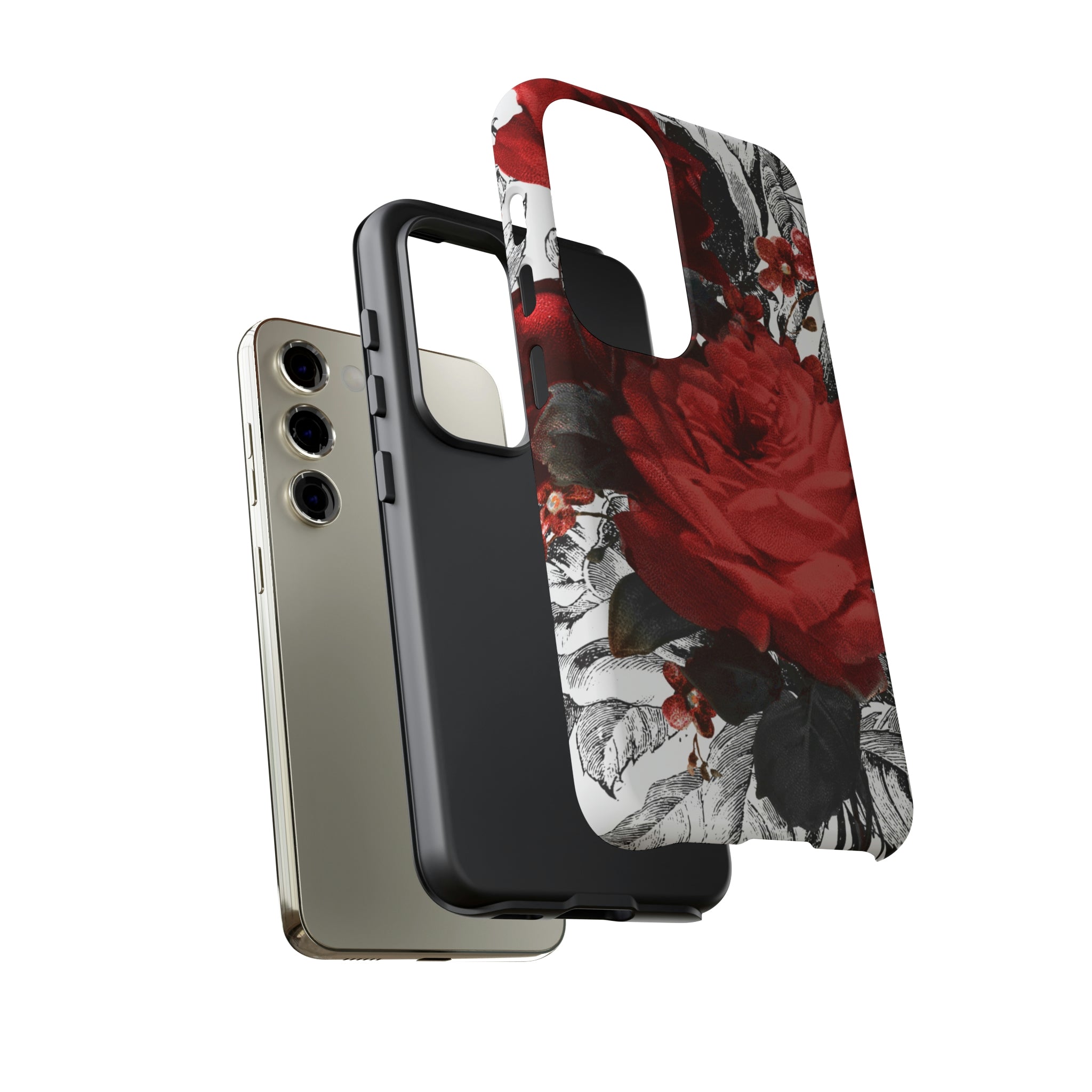 Cheruse Gothic Flower Samsung Case (Protective) Phone Case