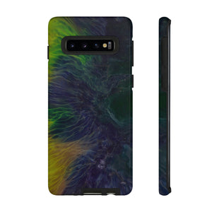 Dark Blue Ink Art Android Case (Protective) Samsung Galaxy S10 Glossy Phone Case