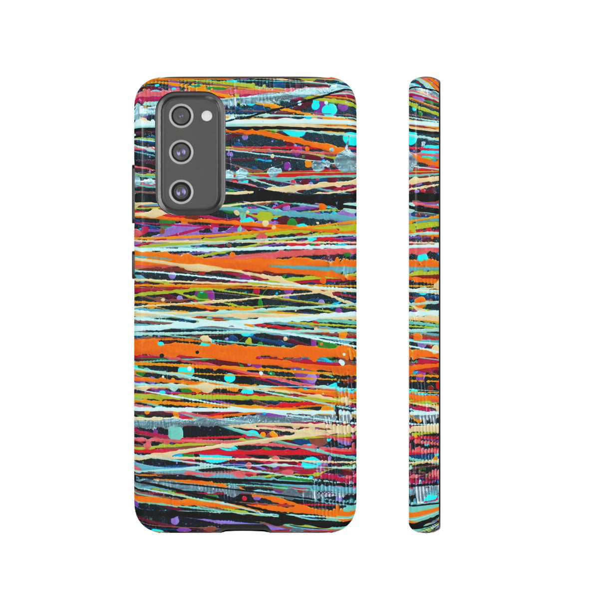 Stripe Art Android Case (Protective) Samsung Galaxy S20 FE Glossy Phone Case