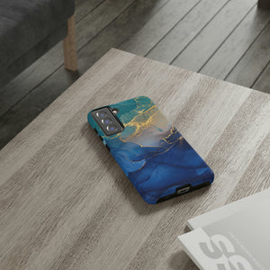 Blue Alcohol Ink Android Case (Protective) Phone Case