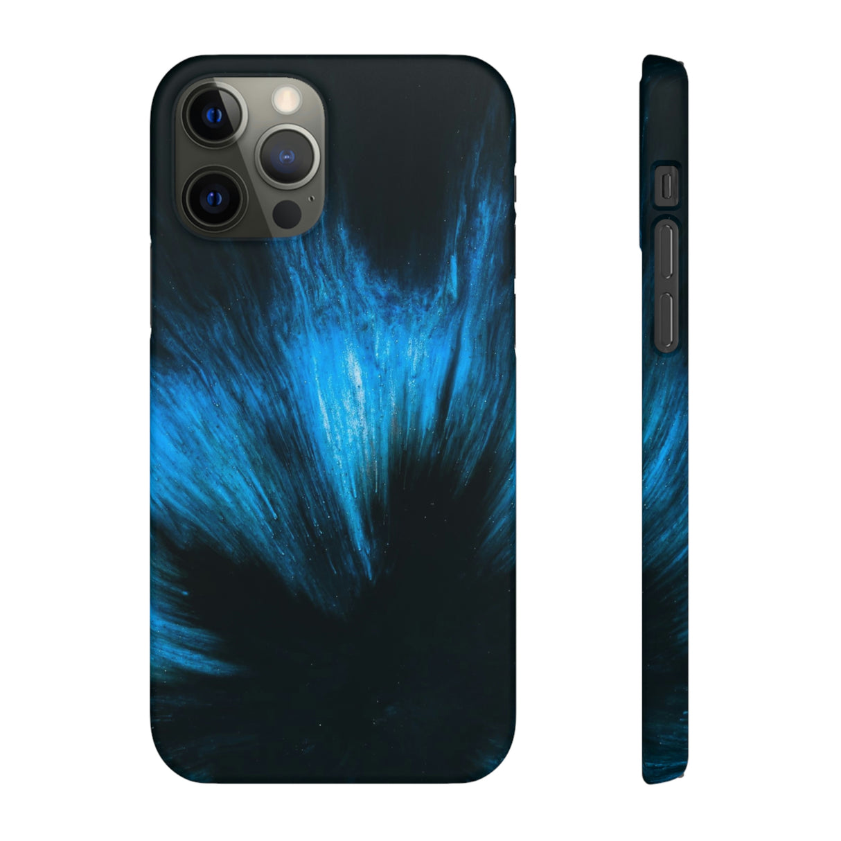 Midnight Shadow Ink Art iPhone Case (Slim) iPhone 12 Pro Matte Phone Case