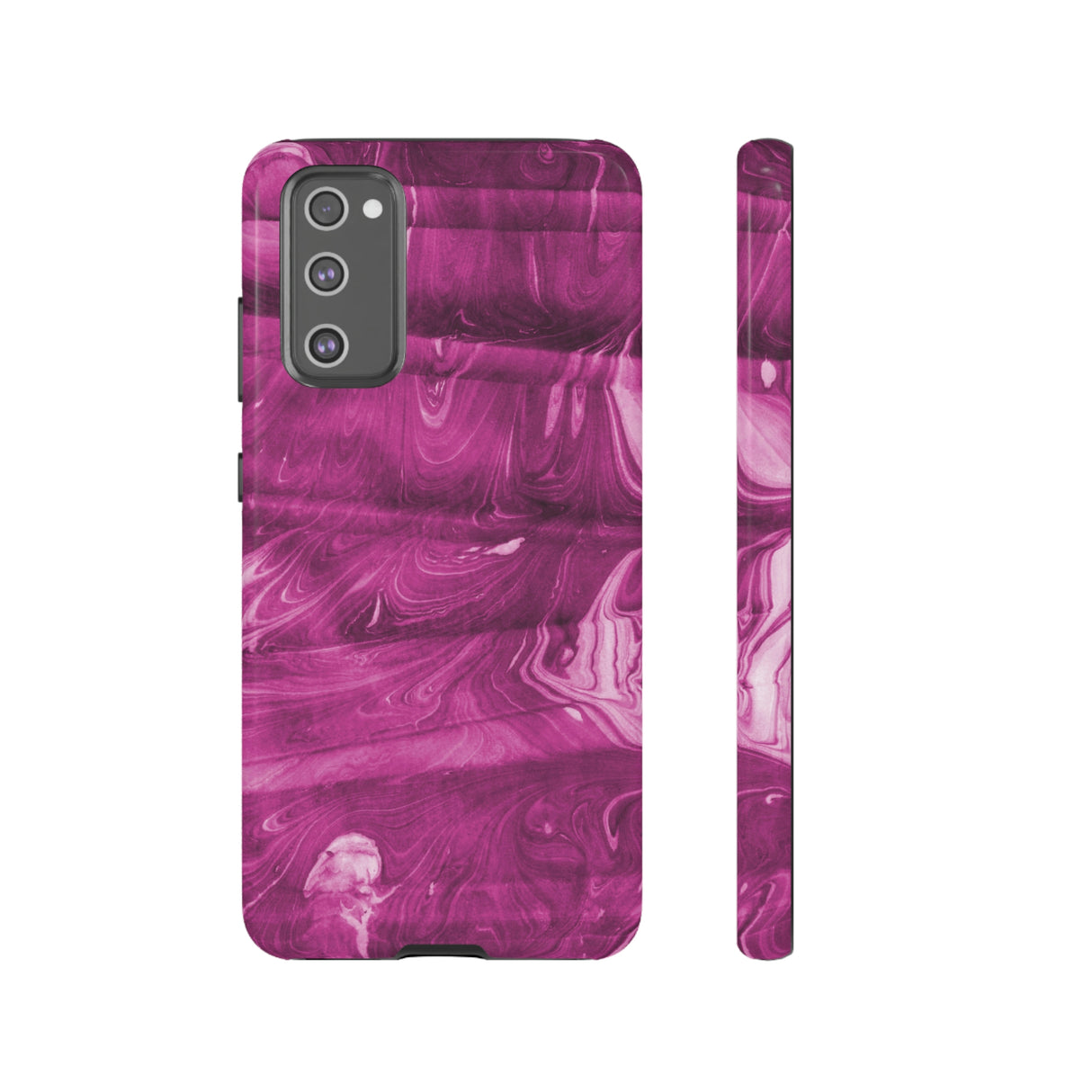 Ebru Purple Android Case (Protective) Samsung Galaxy S20 FE Glossy Phone Case