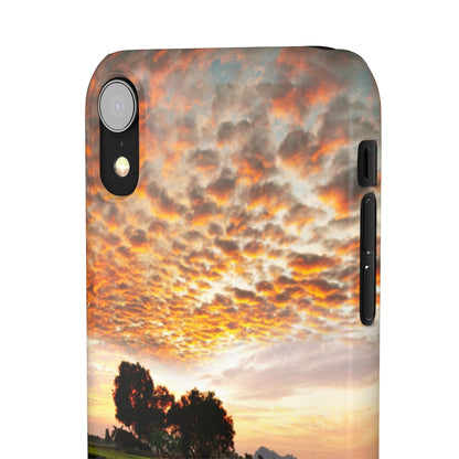 Sunset on the Tropical River Samsung/iPhone (Slim) iPhone XR Glossy Phone Case