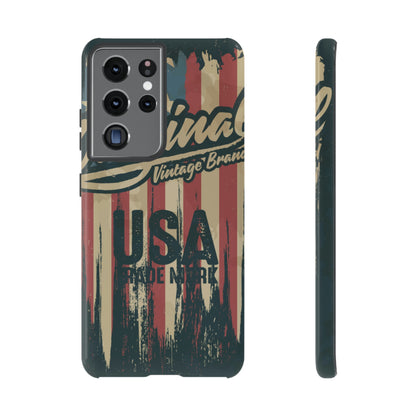 American Vintage Flag Android Case (Protective) Samsung Galaxy S21 Ultra Glossy Phone Case