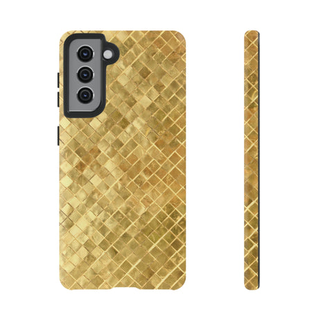 Golden Mosaic Android Case (Protective) Samsung Galaxy S21 Matte Phone Case