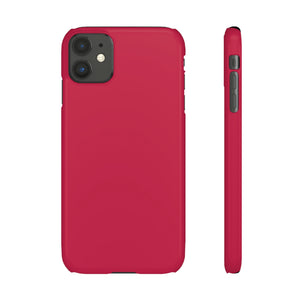 Bright Maroon iPhone Case (Slim) iPhone 11 Glossy Phone Case