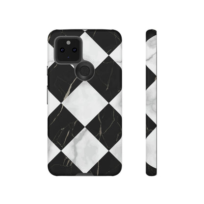 Check Marble Android Case (Protective) Google Pixel 5 5G Matte Phone Case